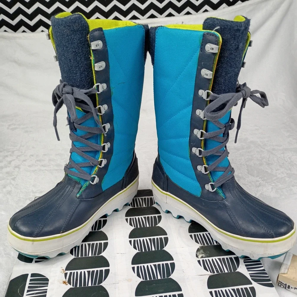 Under Armour Primaloft 200G‎ Insulated Winter Snow Boots Blue Navy Women's 6
